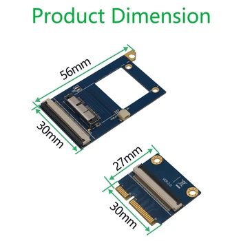 Mini PCI-E BCM94360CD Lankstaus Kabelio ilgintuvas 12+6Pin Adapteris palaikyti 