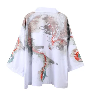 Aukštos kokybės Japonų Atsitiktinis Mados Prarasti Kimono Drabužiais кимоно женское Japonija Streetwear японский стиль Stilingas Haori