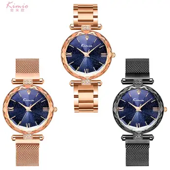 Kimio Prabangius Kvarcinius Laikrodžius Mados Moteriški Laikrodžiai K6363M Stilius Atveju Apyrankės Dirželio relogio feminino Rose Gold Reloj Mujer