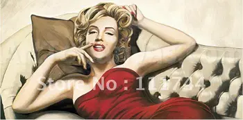 Garsaus kūrinio foto ot drobės Marilyn Monroe paveikslą Sweet Dream Aukštos kokybės rankų darbo