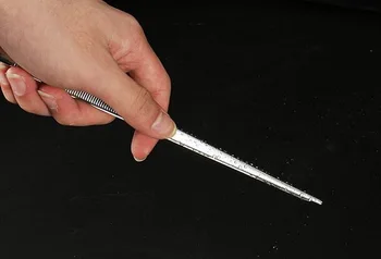 Nerūdijančio plieno pincetas metalo ledo įrašą plonas baro kokteilių apdailos priemonė mini įrašą