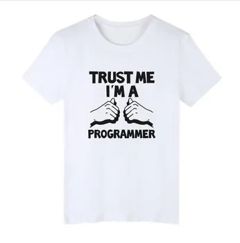 2020 Php, Java Programos T-shirt Manimi Pasitiki, aš esu Programuotojas Marškinėlius Harajuku Vyrai Moterys T-shirt Vasaros Atsitiktinis Mados Programuotojas Tee