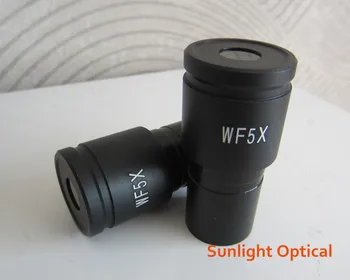 Naujas WF10X 2X WF5X Stiklas 20mm Plataus Kampo Biologinio Mikroskopo Okuliaro Lęšio Švietimo Mokykla su Montavimo Dydis 23.2 mm