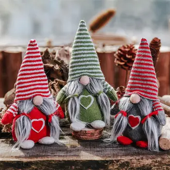 Santa Claus Sniego Elf Kalėdų Papuošalai Beveidis Lėlės 2019 Pliušinis Lėlės Už Šalies Dekoracija Namuose Naujųjų Metų