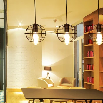 Derliaus Šviesos Šviestuvai LED Kabo Lempa Miegamasis Sieniniai šviestuvai Paprasta Virtuvės Restoranas Šviestuvas Suspendu Patalpų Apšvietimas