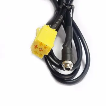 Biurlink ISO 6Pin Moterų 3.5 MM Jack Aux Kabelis Audio Ekranuotas Adapteris, skirtas 