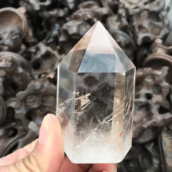 70-80g natūralaus aišku, kvarco kristalo (lazdelė, reiki meditacija gijimą, kristalai, brangakmenio wicca roko kaip dovaną draugui