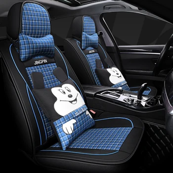 Visiška linų pluošto automobilių sėdynės padengti automobilių sėdynės apima nissan versa x-trail t30 t31 t32 xtrail