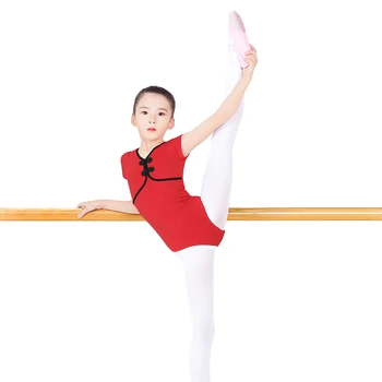 Baleto Šokių Drabužiai Vaikams Nauja Praktika Drabužius Baleto Kinijos Retro Stiliaus Sagtis Trumpas Rankovės Gimnastika Leotard Dancewear