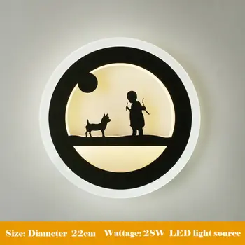 Naujų Kūrybinių Šviesos Akrilo Ovalo formos LED Miegamojo Lovos Sienos Lempos Paprasta Šiuolaikinio Gyvenimo Kambario Šviesos Apdaila