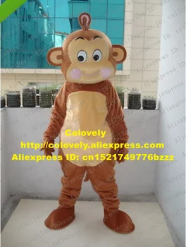 Simpatiškas Ruda Mažylei Talismanas Kostiumas Mascotte Mažų Beždžionių Suaugusiųjų Su Didelės Akys Raudonos Skruostų Fancy Dress Nr. 989 Nemokama Laivas