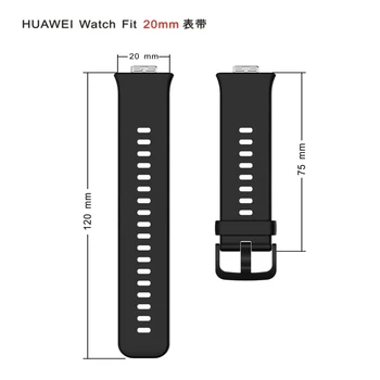 Silikono Dirželis -Huawei Žiūrėti Tilptų Protingas Laikrodžiai Minkštas Sporto Vandeniui Riešo Juostos Watchband Apyrankę Priedai X6HB