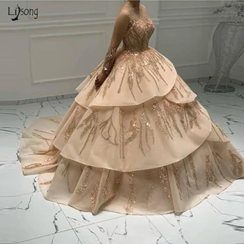 Chalatas de soiree arabų Kamuolys Suknelė Vakare Šalies Elegantiškas Suknelės ilgomis Rankovėmis Oficialią Suknelės 2020 M. Dubajaus China Pakopų Vakare Chalatai