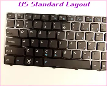 Naujas JAV Išdėstymo Klaviatūros ASUS B43 B43A B43S B43JR B43V K43SA A42JC X35J X35JG X35 X35S Kompiuterį/nešiojamą kompiuterį SU JUODU RĖMU