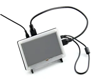 Aviečių Pi 3 Modelis B+, Trečiosios Kartos Pi + Kūrimo Rinkinys, 5inch HDMI LCD (B), Bicolor atveju, 16GB Micro SD kortelė