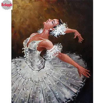 5d Diamond mozaikos Ballerina girl Diamond Siuvinėjimo Baleto Nuotrauką kalnų krištolas kvadratiniu Daimond Tapybos kryželiu Dekoras