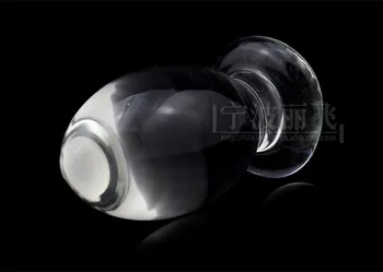 140 mm * 67 mm kumščiu stiklinis analinis kaištis anal dilator didelis lygaus stiklo makšties plug stiklo Butt plug žaislai analinis seksas produktus