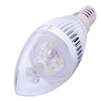 LED E14 Žvakės Šviesos, 3W High Power Lemputė, šviesos srautą galima reguliuoti Lempos Krištolo Sietynai 110V, 220V 230V 240V 2700k 3000k 4000k 6500k