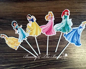 Šeši Princesė Cupcake Rėžtuvės snieguolė Gimtadienio Dekoracijas Šalies Prekių Gimtadienio Dekoracijos Vaikams, Kūdikių Dušas