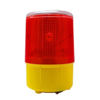 2019 Saulės Šviesos Signalizacijos LED Strobe Šviesos Srauto Įspėjamoji Lemputė Auto Mirksi Statybos Saugos Flash X2