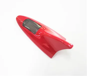 Flash 8-LED Car Auto Ryklių Pelekų Antenos Stiliaus Įspėjimo Uodegos Šviesos, Saulės Energijos antenne voiture antena coche raudona