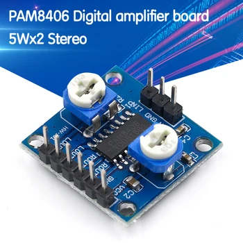 1pcs PAM8406 Skaitmeninis stiprintuvas valdybos apimties potenciometras Stereo 5Wx2