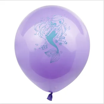 12 colių undinė balionas latekso temą konfeti balionas vandenyno gimtadieniu, apdailos undinėlė šalies balionas