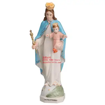 Keramikos Švenčiausios Mergelės Marijos su Vaiko Šventojo Statulėlės Šventojo Statula Religinių Apdailos Katalikų Namų Dekoro Statula 6.3 colių
