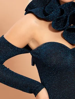 2020 m. Pavasarį Mini Nesimetriškas Tvarstis Suknelė Seksualus Celedrity Backless Moterims naktiniame Klube Kūno con Šalies Stebėjimo Suknelės Didmeninės