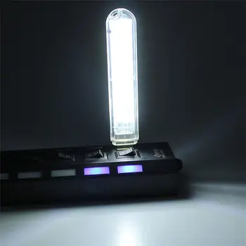 Mobiliųjų DC5V Maitinimas USB LED Lempa 3 8 Led šviesos Diodų LED Lemputė Keychain Lempos Apšvietimo Kompiuteryje Mažų Naktį Šviesos Įtaisą