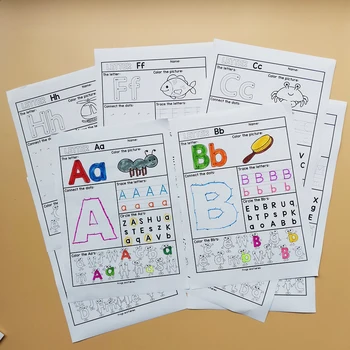 Anglų kalbos mokymasis Švietimo Žaislas anglų kalba, Knygos Vaikams, 26 Abėcėlės Raidę anglų kalbos Namų darbus Žaidimas Montessori Knygų