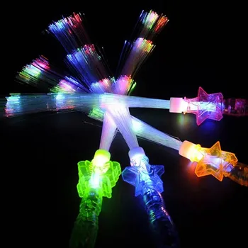 12PCS/DAUG Sveikiname Lazdos Mirksi Pluošto LED Glow Stick Šviesą Lazdos, Vestuvių Gimtadienio vakarėlis, Helovinas Žaislas Kalėdų