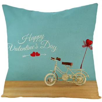 Valentino Dieną Pagalvės užvalkalą Poliesterio Spausdinami Sofa Mesti Pagalvės Namų dekoro Kambarį 