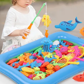 Naujas 18 VNT Kūdikių, Vaikų, Vonios Žaislų Rinkinys Dvigubai Polių Magnetinis Žvejybos Žaislas Vaikams Švietimo Žvalgybos Vandens Tiekimo Žaislai