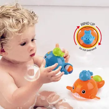 Animacinių filmų Kūdikio Vonios Žaislai Mielas Plaukti Žvejoti Net Vandens Scoop Vonia Vandens Clockwork Žaislai Vaikams, Kūdikiams