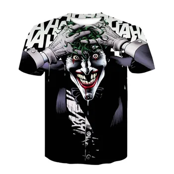 2020 naujas vyrų marškinėliai klounas 3D Atspausdintas Marškinėliai Vyrams Joker Veido Atsitiktinis O-kaklo Vyrų marškinėlius Klounas Trumpas Rankovėmis viršūnes anekdotas