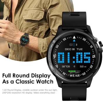 Smart Watch Vyrų Smart Elektronika Nešiojami Prietaisai IP68 Vandeniui SmartWatch EKG PPG Kraujo Spaudimą, Širdies ritmą Sporto Žiūrėti L8
