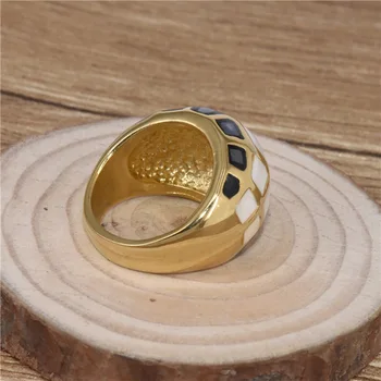 Didmeninė Fine Jewelry Naujų spalvų shell piršto žiedas, papuošalų, titano plienas, aukso spalva, žiedai, bižuterijos liejimo žiedas