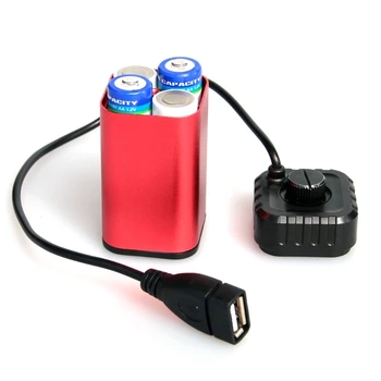 Atsparus vandeniui 5V USB Portable 4X AA Baterijos Įkroviklis, Laikiklis Rinkinio Power 
