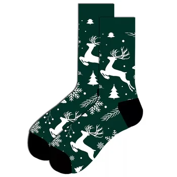 Vyrų, moterų kojinės naują atvykimo Kalėdų kojinės briedžių Santa Claus snaigės laimingas, juokinga mada Sprogimo kojinės