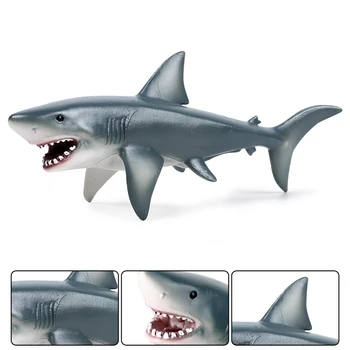 Vandenyno Jūros Gyvenimo Gyvūnų Didysis Baltasis Ryklys Gyvūnų Modelį Pvc Figūrėlės Imitavimo Modeliai Žaislai
