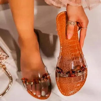 Karšto spaudai prancūzų V VL vasaros naujos šlepetės moterų batai minkštos odos, viršuje prabangus standartas gamybos bauda pakuotė