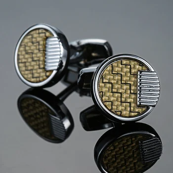 Nemokamas pristatymas, 18 aukštos klasės vyriškų marškinių rankogalių segtukai mados turas aukso rankogalių segtukai dizaineris sukurti prekės ženklo retro modelio mygtukai