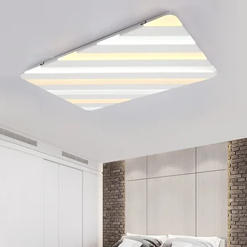 Naujas led akrilo juostelės lubų lempa stačiakampio kambarį žibintai paprasta, miegamasis, studijų aikštės kabo žibintai AC90-260V