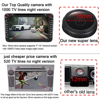 1280*720 Pikselių 1000TV line 170 laipsnių galinio vaizdo atsarginės automobilių fotoaparato Mazda 2 2012 2013/ Mazda 3 2009 2010 2011 2012 2013