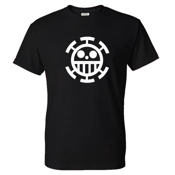 2021 anime T-shirt Trafalgaro Teisės logotipo spausdinimo vyrų ir moterų atsitiktinis streetwear T-shirt aukštos kokybės medvilnės unisex marškinėliai spor