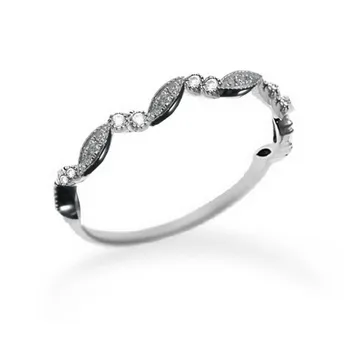 Kietojo 10k Baltasis Auksas Gamtinių Deimantų Vestuvinis Žiedas Vestuvės Šalies Fine Jewelry Classic