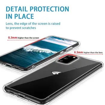 Ciciber didžiuoju Pirštu Minkštos TPU Case for Samsung Galaxy S10 S9 S8 S20 Plus Ultra S10e A50 A51 A71 A70 A20 A10 A40 10 PASTABA Plus 9