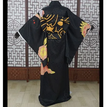 Anime Demon Slayer Cosplay Kibutsuji Muzan Cosplay Kostiumų kryžiaus suknelė Moterims Kimono Halloween Party Kalėdų Nemokamas Pristatymas