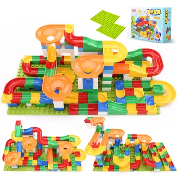 54pcs-248pcs Įvairių kelio skaidrių vaikų blokai žaislai